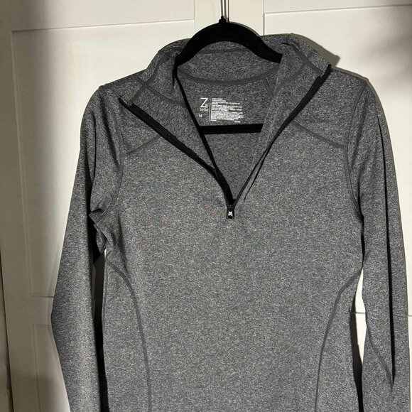 Z by Zella Women's Half-Zip Sweater Active Gray Medium - Picture 2 of 8